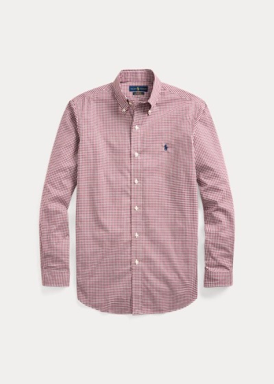 Men's Polo Ralph Lauren Classic Fit Gingham Shirts | 326715TQY